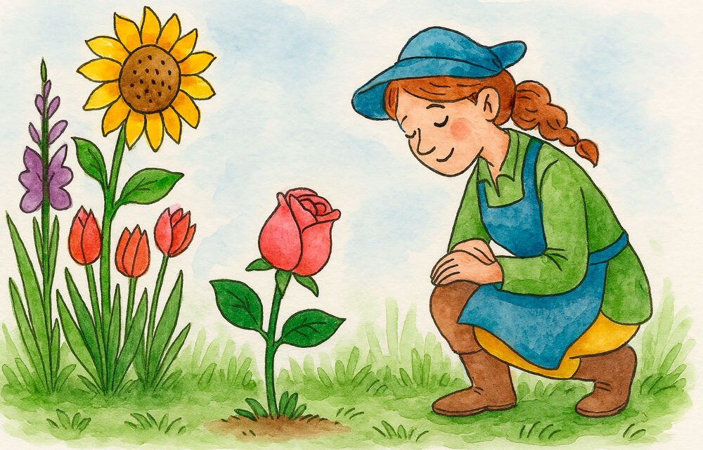Die kleine Rose Marie und ihre Angst vor dem Verblühen