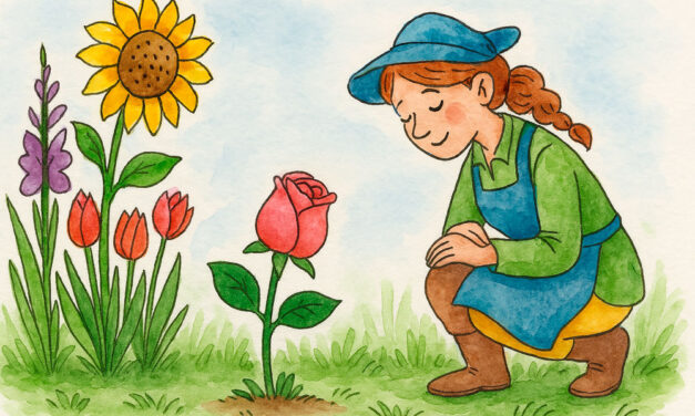 Die kleine Rose Marie und ihre Angst vor dem Verblühen