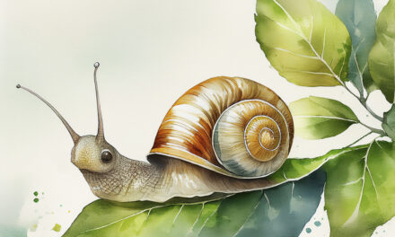Das Geräusch einer Schnecke beim Essen