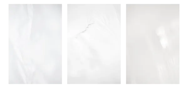 Triptychon von Hana mit drei fotografischen Spuren in Weiß – Papier, Farbe und Licht als Brücke zwischen Sichtbarem und Spürbarem.